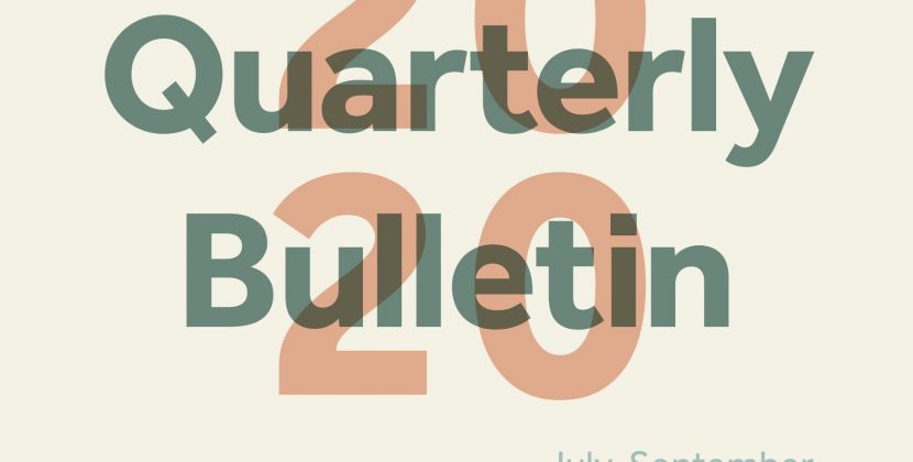 Quarterly Bulletin 2020 July-September